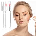 MAYCREATE 3pcs Silicone Lip Applicator, Lipstick Balm Brush, Pink White Red