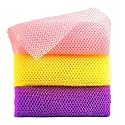 MAYCREATE 3 Pcs African Mesh Cloth 30x80cm Exfoliating Shower Net