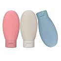 MAYCREATE 3Pcs 60ML Travel Bottle Kit, Refillable Leak Proof