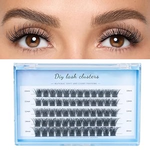 maycreate lash clusters diy eyelash extension 10121416mm mix d curl cluster lashes soft natural false eyelashes thin band lash extension kit for makeup at home