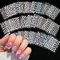 MAYCREATE® Mini Flower Nail Art Stickers 30 Sheets Self-Adhesive DIY