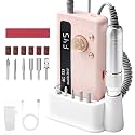 MAYCREATE Nail Drill Machine USB Rechargeable Speed Control 6 Bits 6 Disc