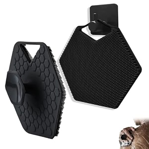 maycreate silicone body scrubber for bathing gentle exfoliation black