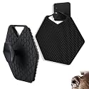 MAYCREATE Silicone Body Scrubber for Bathing, Gentle Exfoliation, Black