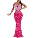 MAYFASEY Women39s Sexy Elegant Rhinestone Hot Drilling