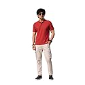 MAYKR Men39s Black Textured Polo Collar T-Shirt