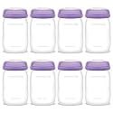 Maymom Storage Bottles Compatible with Lansinoh Pumps, Widemouth Version; Replace or Compatible with Laninoh Momma Bottles; 8 ct, 5oz