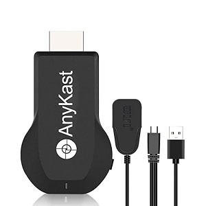 mayra 4k hdmi mirarcast wi-fi wireless display dongle compatible for tvprojector receiver windows support miracast airplay m9 plus - black
