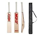 VSI Cricket Bat Kashmiri Popular Willow Full Size for Tennis Balll, Plastic Ball, Rubber Bal with Bat Cover (MRF)