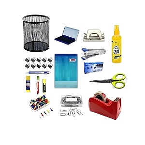 mayra trading  16 pcs stationery kit for job aspirants essential stationery for professional student sales amp marketing executive  home amp office set