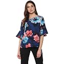 mayra Women39s Blue Color 34 Sleeve Floral