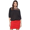 mayra Women39s Crepe Black Color 34 Sleeve