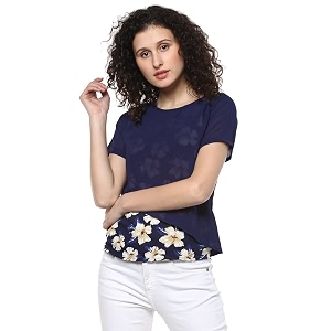 mayra Womens Floral Regular fit Top