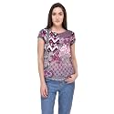 mayra Women39s Georgette Multi Color Short Sleeve