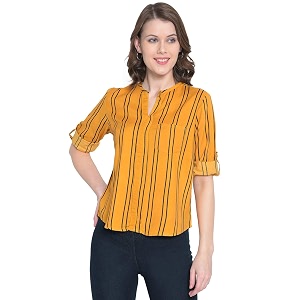 mayra Womens Polyester Top