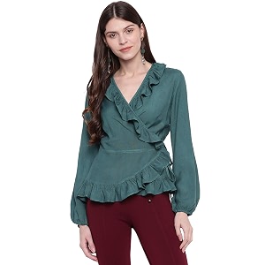 mayra Womens Solid Top