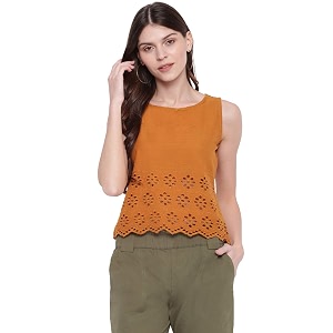 mayra Womens Solid Top