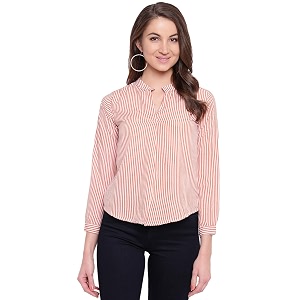 mayra Womens Striped Regular fit Top
