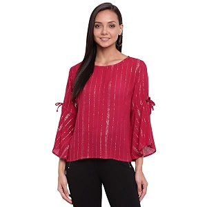 mayra Womens Striped Top