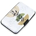 Mayski Credit Card Holder for Women RFID Blocking Wallet, Boho Leaves