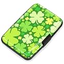 Mayski Credit Card Holder for Women RFID Blocking Wallet, Lucky Clover