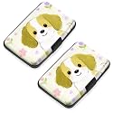 Mayski 2 Pack Credit Card Holder for Women RFID Blocking Wallet, Dog