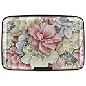 Mayski Credit Card Holder for Women RFID Blocking Wallet, Happy Flower