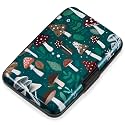 Mayski Credit Card Holder for Women RFID Blocking Wallet, Mushroom