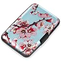 Mayski Credit Card Holder for Women RFID Blocking Wallet, Peach Blossom