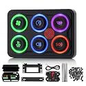 MaySpare Switch Panel Upgraded Multicolored Toggle Momentary Pulse Switch Panel,Electronic Relay System for Yachts Trucks Off-Road Vehicles RVs SUVs UTVs ATVs- IP68 Waterproof (6 Gang Switch Panel)