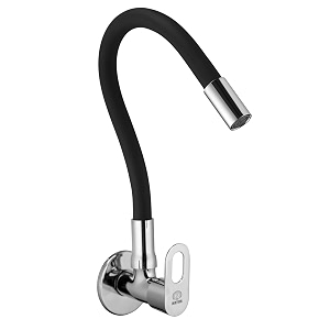 mayur cich brass kitchen sink tap with flexible dual flow spout  360 swivel cold water faucet  premium chrome finish  10 years warranty fusion