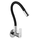 MAYUR ÖCICH Brass Kitchen Sink Tap with Flexible Dual Flow Spout | 360° Swivel Cold Water Faucet | Premium Chrome Finish | 10 Years Warranty (ARIA)