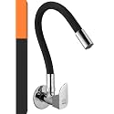 MAYUR ÖCICH Brass Kitchen Sink Tap with Flexible Dual Flow Spout | 360° Swivel Cold Water Faucet | Premium Chrome Finish | 10 Years Warranty (Alive)