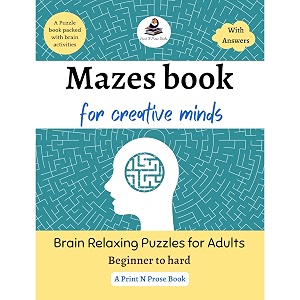Mazes book for creative minds Brain Relaxing