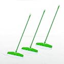 Mazic Easy Wiper for Floor Cleaning Long Handle with Wide Foam for Home Multipurpose uses Bathroom Cleaning, Water Swiping (Pack of 3, Green)