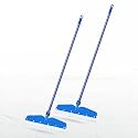 Mazic Easy Wiper for Floor Cleaning Long Handle with Wide Foam for Home Multipurpose uses Bathroom Cleaning, Water Swiping (Pack of 2, Blue)