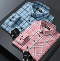 MBF66 Men Regular Fit Checkered Spread Collar Casual Shirt (Pack of 2)