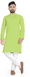mbf66 men cotton blend kurta pyjama set