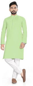 mbf66 men cotton blend kurta pyjama set