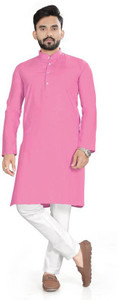 mbf66 men cotton blend kurta pyjama set