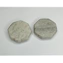 Natural Marble Paper Weight for Home Office Study Table Stylish Gifting Items Multipurpose - Set of 2 (Octagon, Grey)