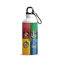 MC SID RAZZ - Harry Potter - House Crest 3 New Aluminum Sports Sipper| Water Bottle I Water Bottle For Kids (750 ml) - Best Themed Gifts For Friends Fans