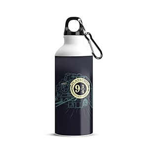 mc sid razz - harry potter - platform 934 aluminum sports sipperwater bottle i water bottle for kids 750 ml - best themed gifts for friends fans