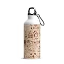 MC SID RAZZ - Harry Potter - Red Infographic Aluminum Sports Sipper/Water Bottle I Water Bottle For Kids (750 ml) - Best Themed Gifts For Friends Fans