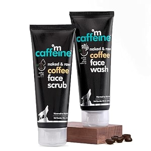 mcaffeine anti pollution skin care regime with coffee face wash amp scrub  combo value pack 100ml each  pack of 2