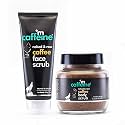 mCaffeine Exfoliating Coffee Face &amp; Body Scrub Combo For Tan Removal | For Women &amp; Men | Removes Blackheads and Dirt from Face, Neck, Elbows &amp; Knees for Soft &amp; Smooth Skin - 200gm