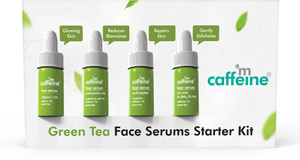mcaffeine face serums starter kit  pack of 4 travel size serums  all skin types 4 items in the set