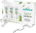 mCaffeine Vit C Facial Kit Travel Size|Face Routine Wash, Moisturizer, Sunscreen & Serum (5 Items in the set)