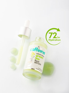 mcaffeine hydrating green tea face serum for glowing skin with hyaluronic acid