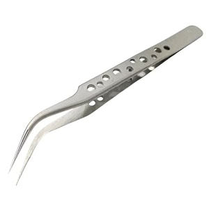 mcare precision curved pointed tweezer jyd multifunctional stainless steel tweezer for electronics repairing crafting st-15 curved